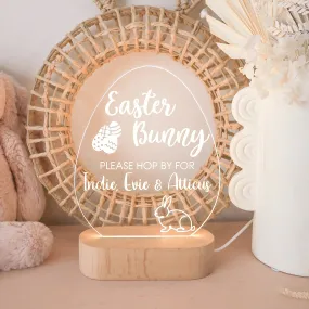 Acrylic Night Light - Easter Egg Cut Out