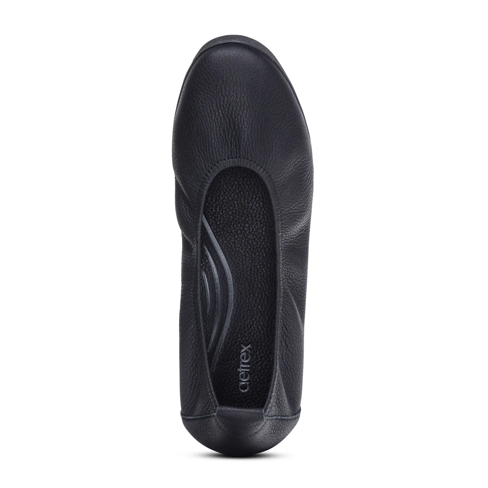 Aetrex Brianna Ballet Flat (Women) - Black