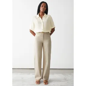 & Dear Cut Organic Cotton Wide Leg Jeans