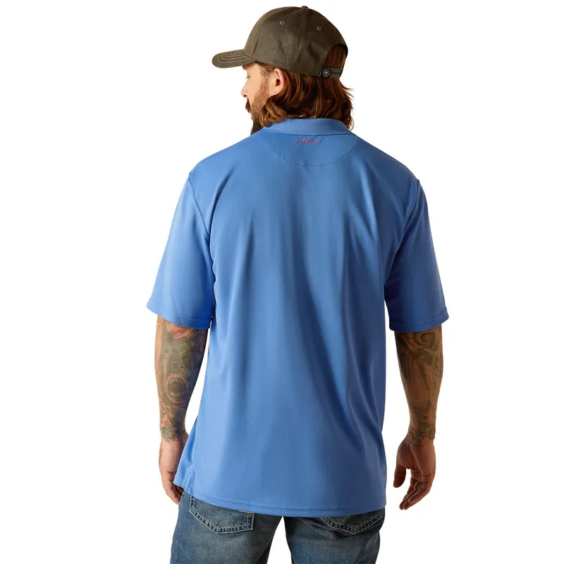 'Ariat' Men's Tek Polo - Seascape