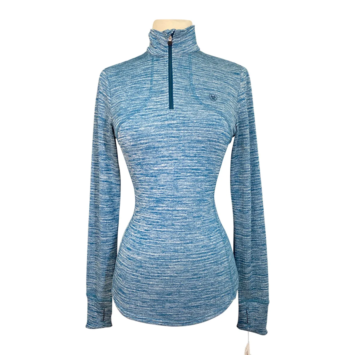 Ariat Tek Cold Series 1/4 Zip in Heather Blue - Women's XS