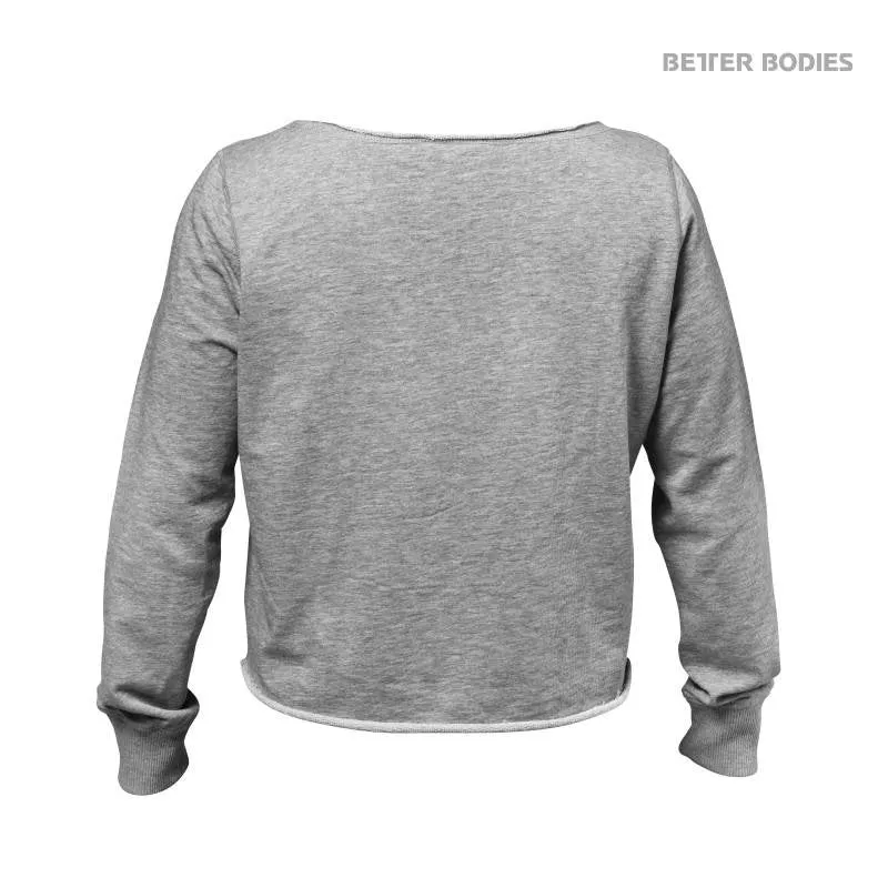 Better Bodies Cropped Sweater - Greymelange