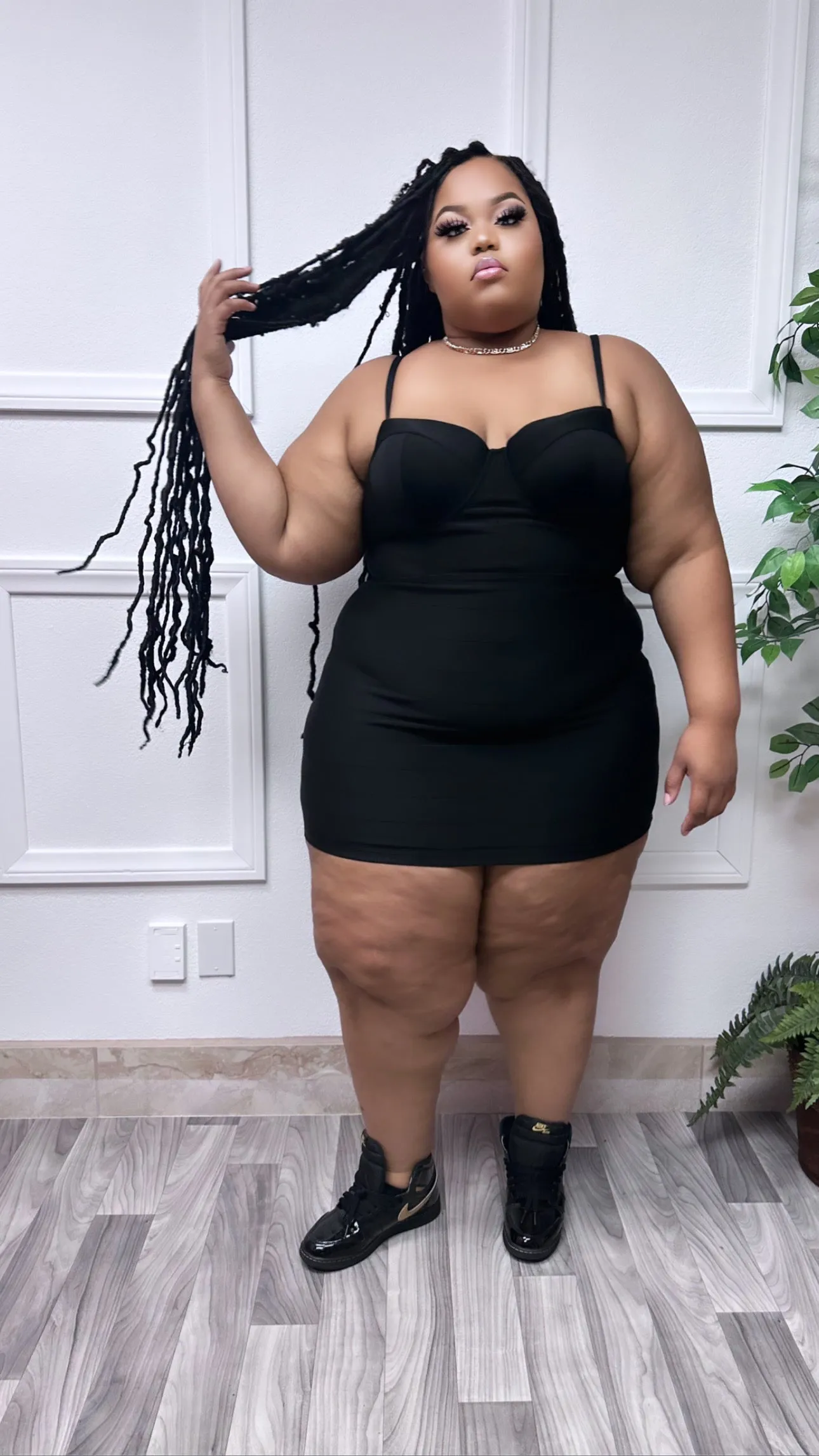 Black Becky   size Bodycon Dress