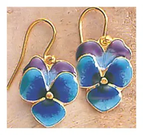 Blossom Enamel Screw Back Earrings