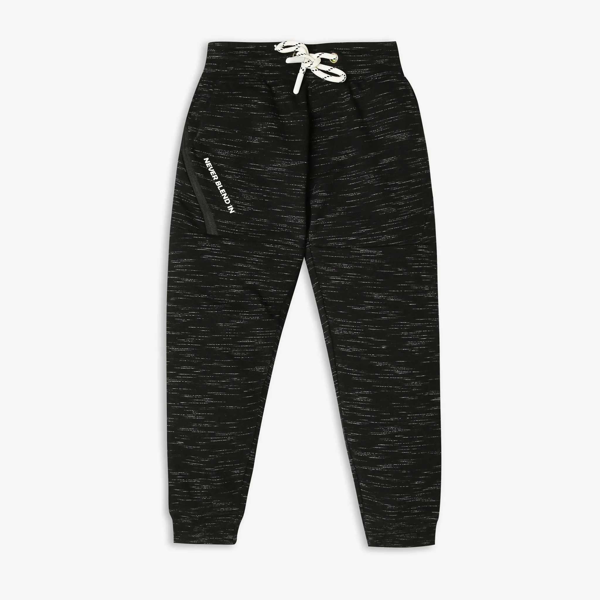 Boy's Regular Fit Printed Mid Rise Trackpants