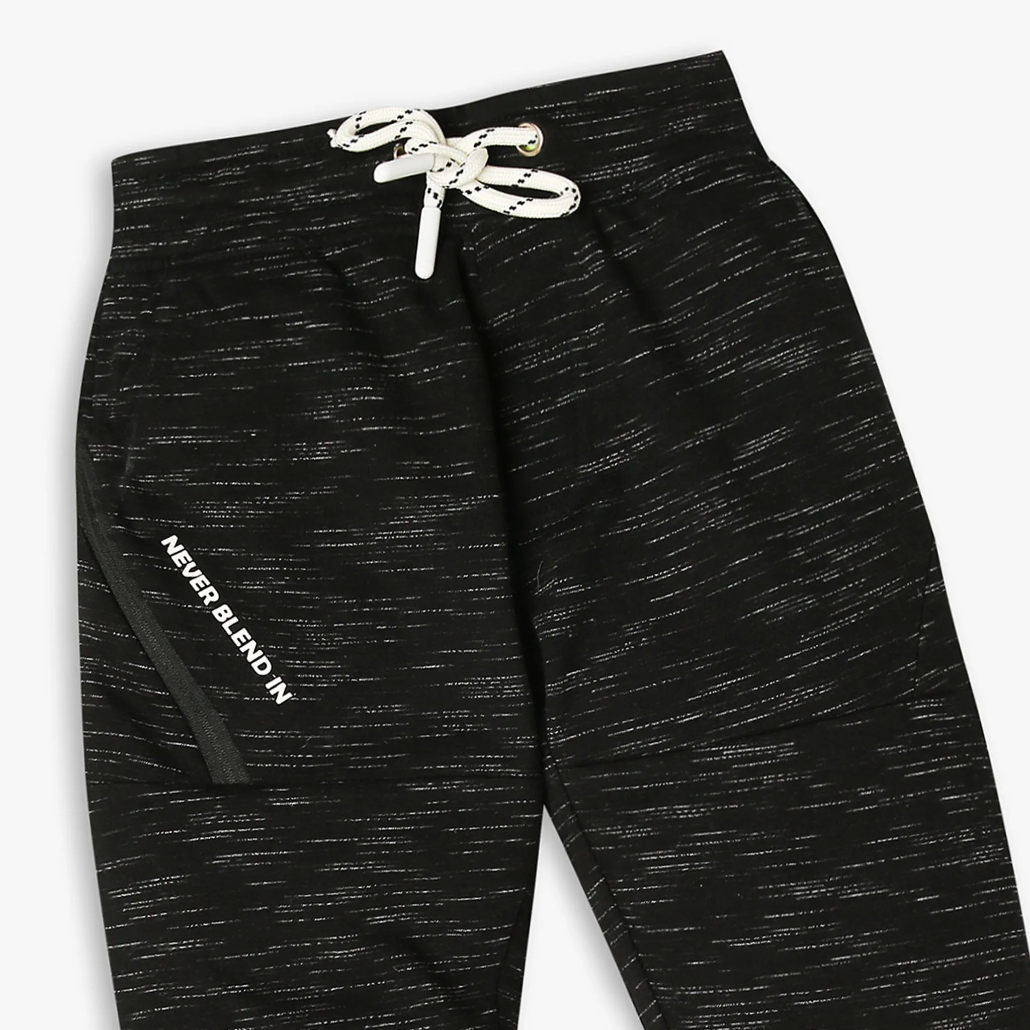 Boy's Regular Fit Printed Mid Rise Trackpants