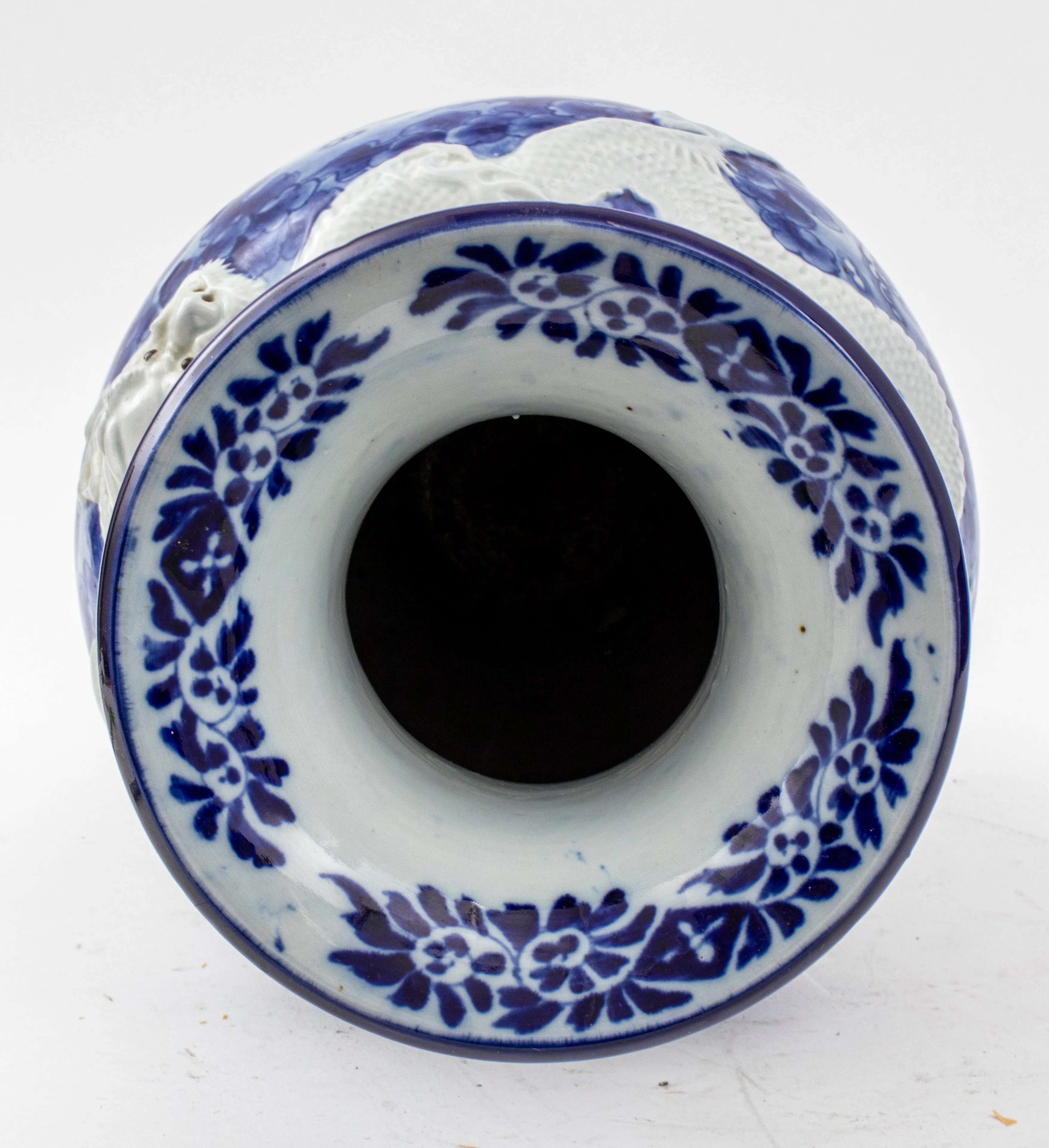 Chinese Blue and White Haitangzu Porcelain Vase