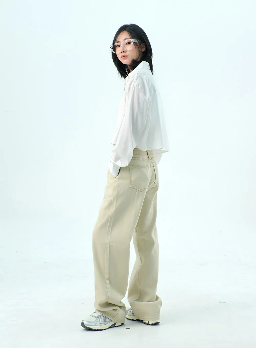 Cotton Wide Leg Pants OY317