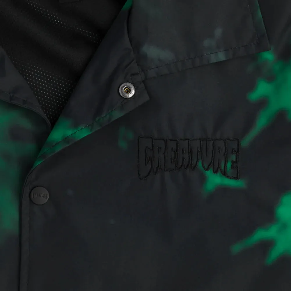 Creature Void Coach Windbreaker Jacket Black/Green