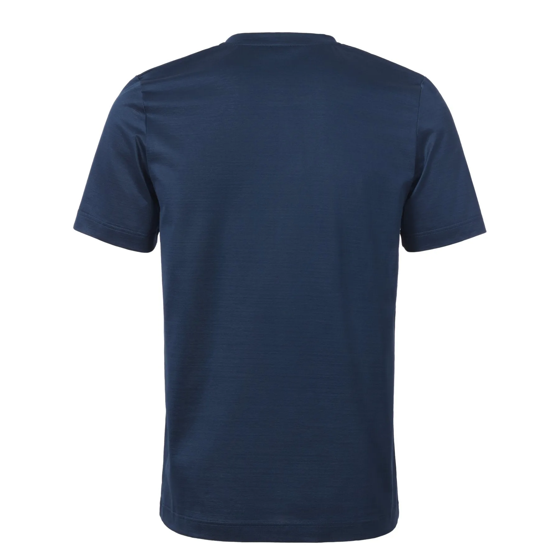 Crew-Neck Cotton T-Shirt in Blue