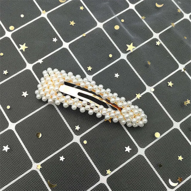 Crystal Rhinestones Hairpins Geometric Water-drop Imitation Pearl