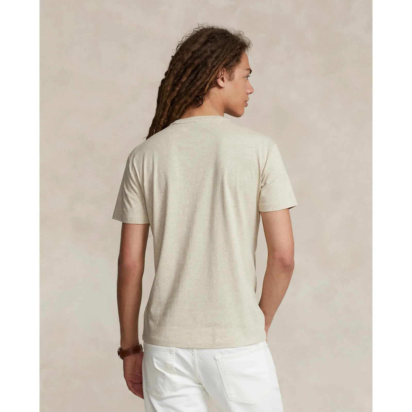 Custom Slim Fit Jersey Crewneck T-Shirt - Expedition Dune Heather