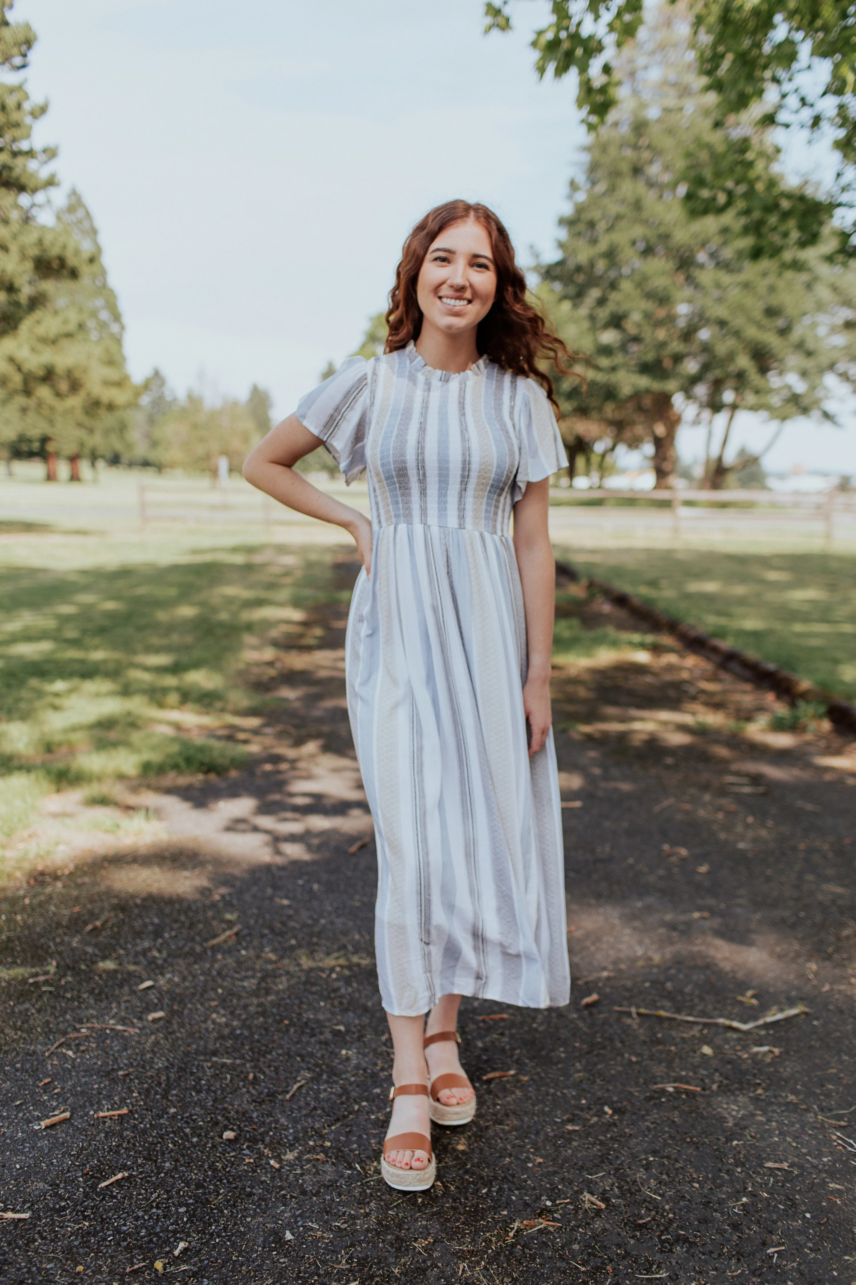 Faye Striped Maxi