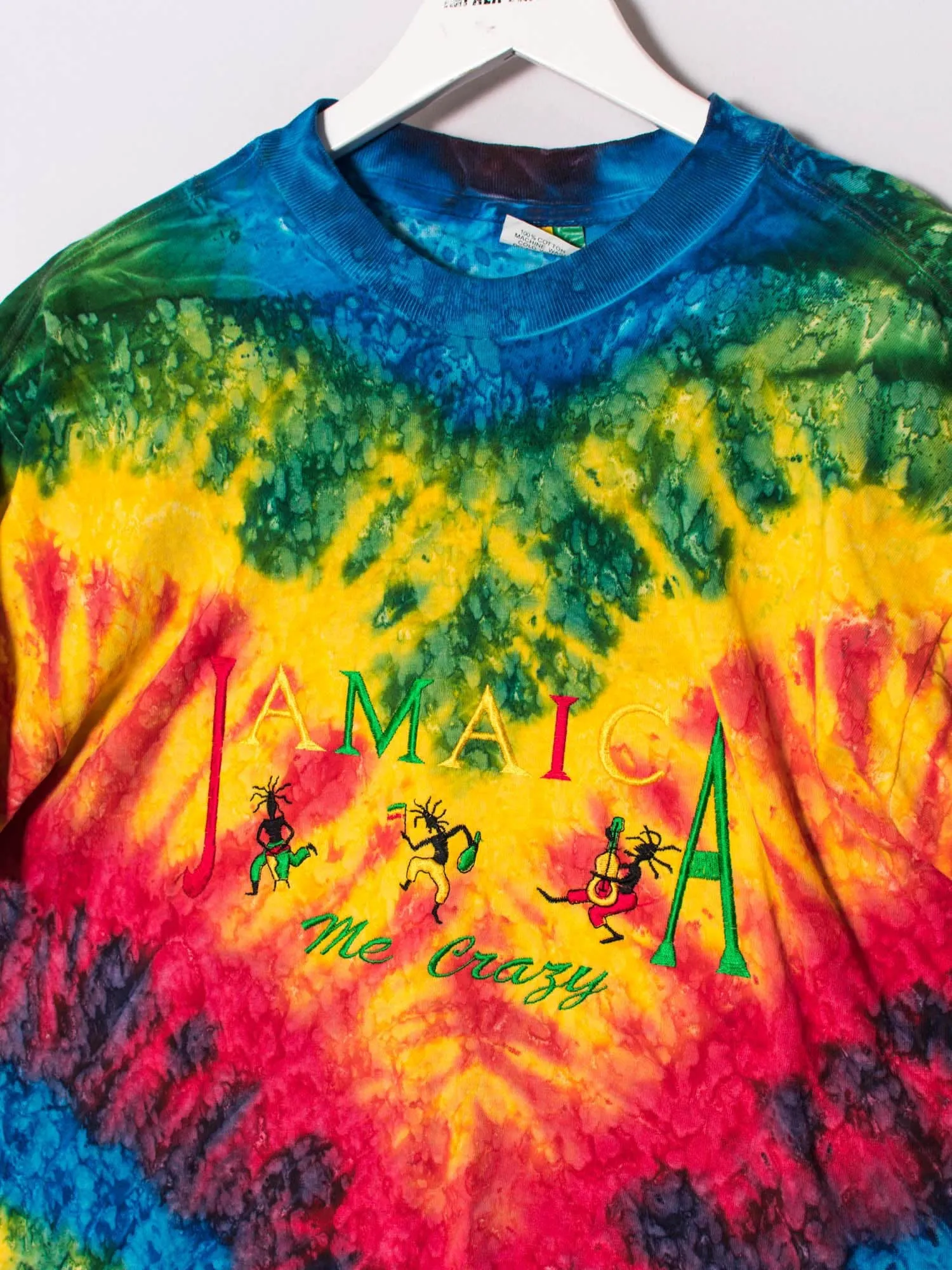 Jamaica Reggae Tie Dye Cotton Tee