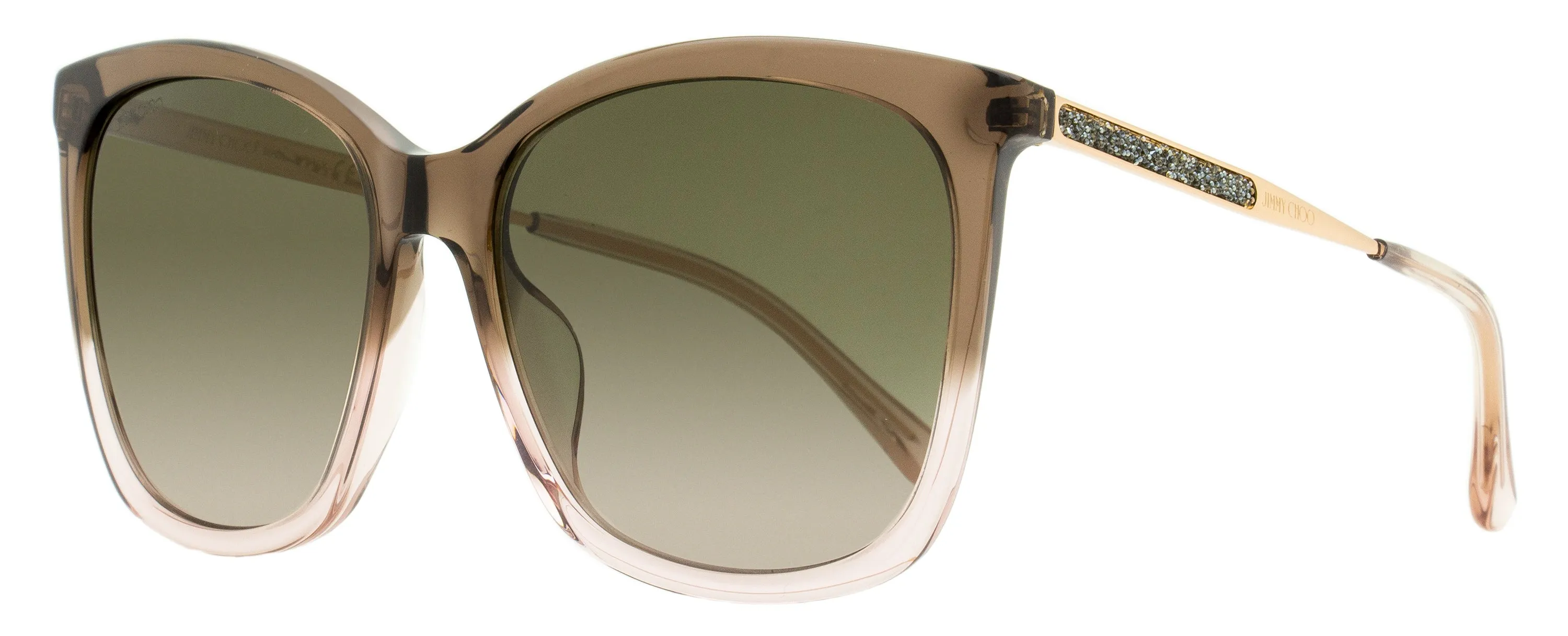 Jimmy Choo Women's Butterfly Sunglasses Nerea /G 08MHA Brown-Nude 57mm