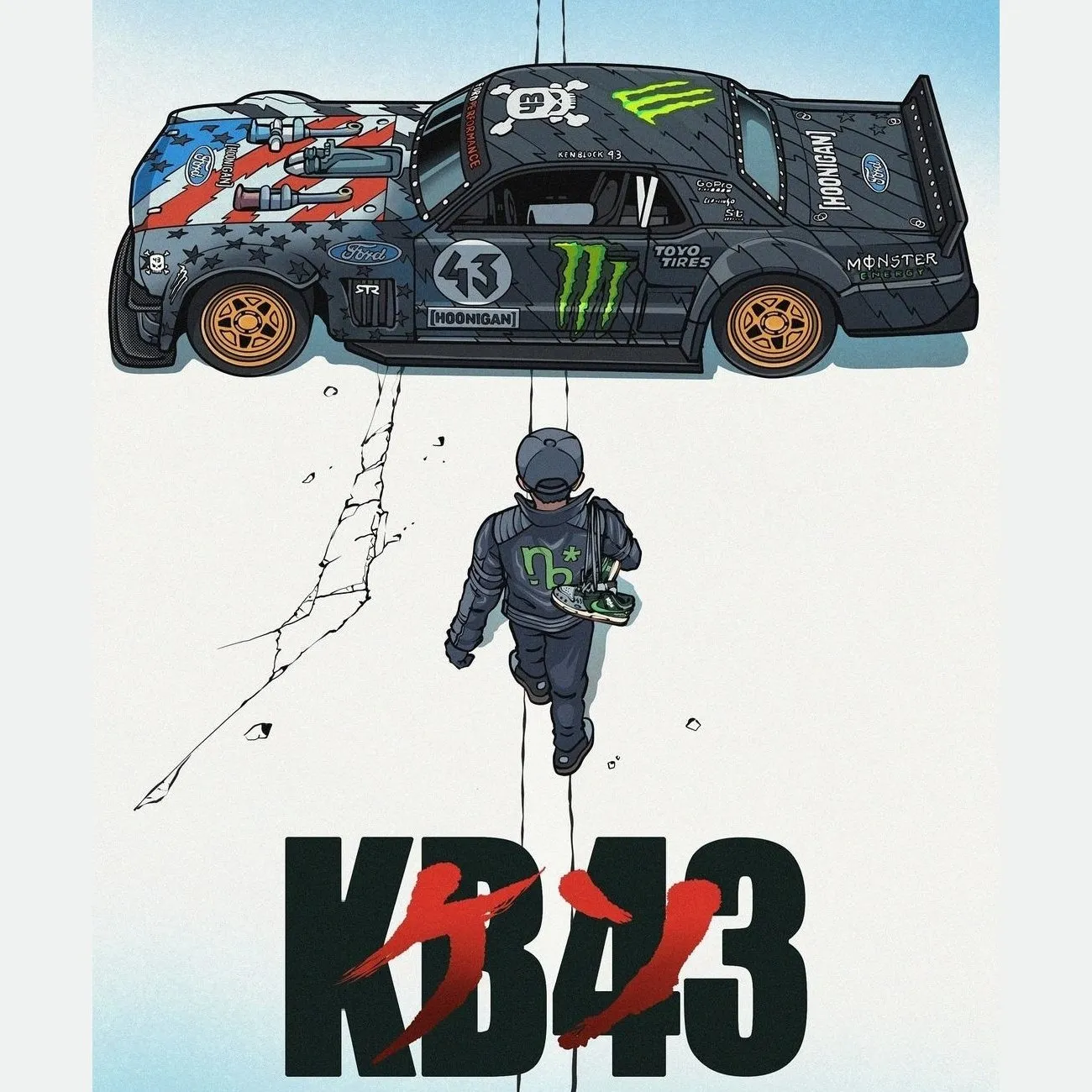 Ken Block Hoonigan Jordan 1 low