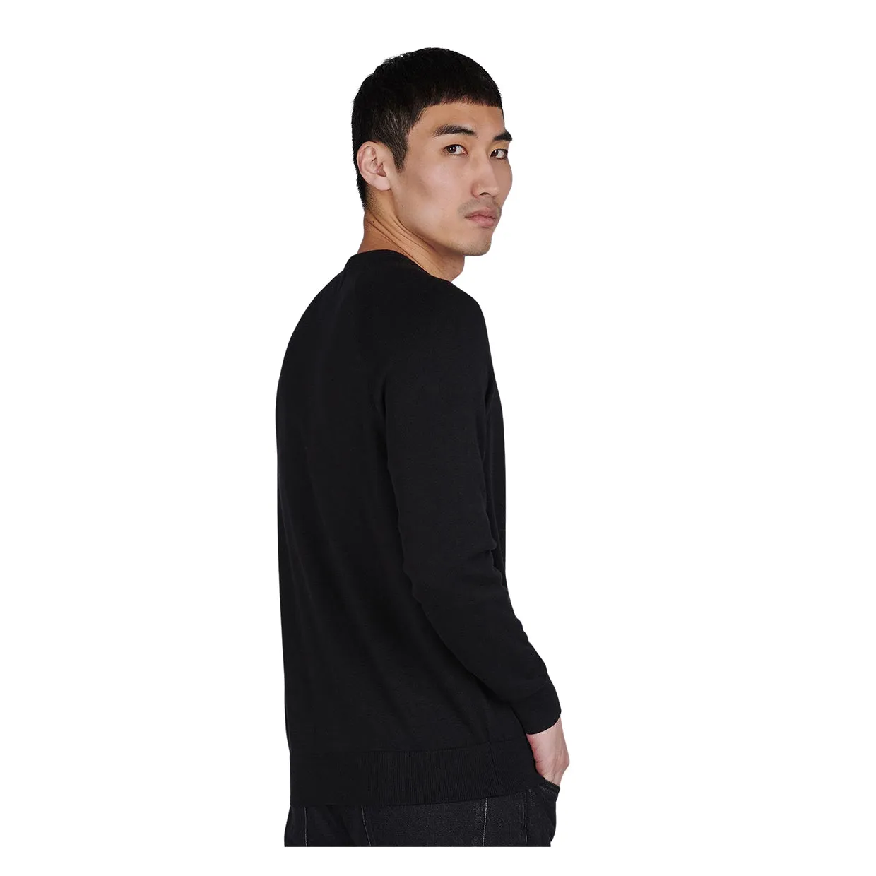 Maglione Barbour International Cotton Crew Neck Nero