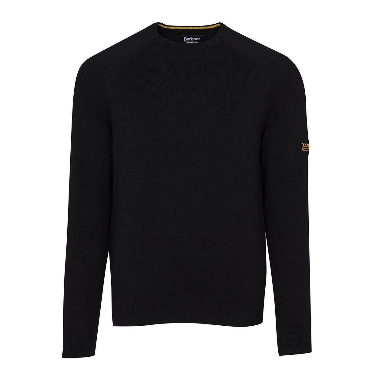 Maglione Barbour International Cotton Crew Neck Nero