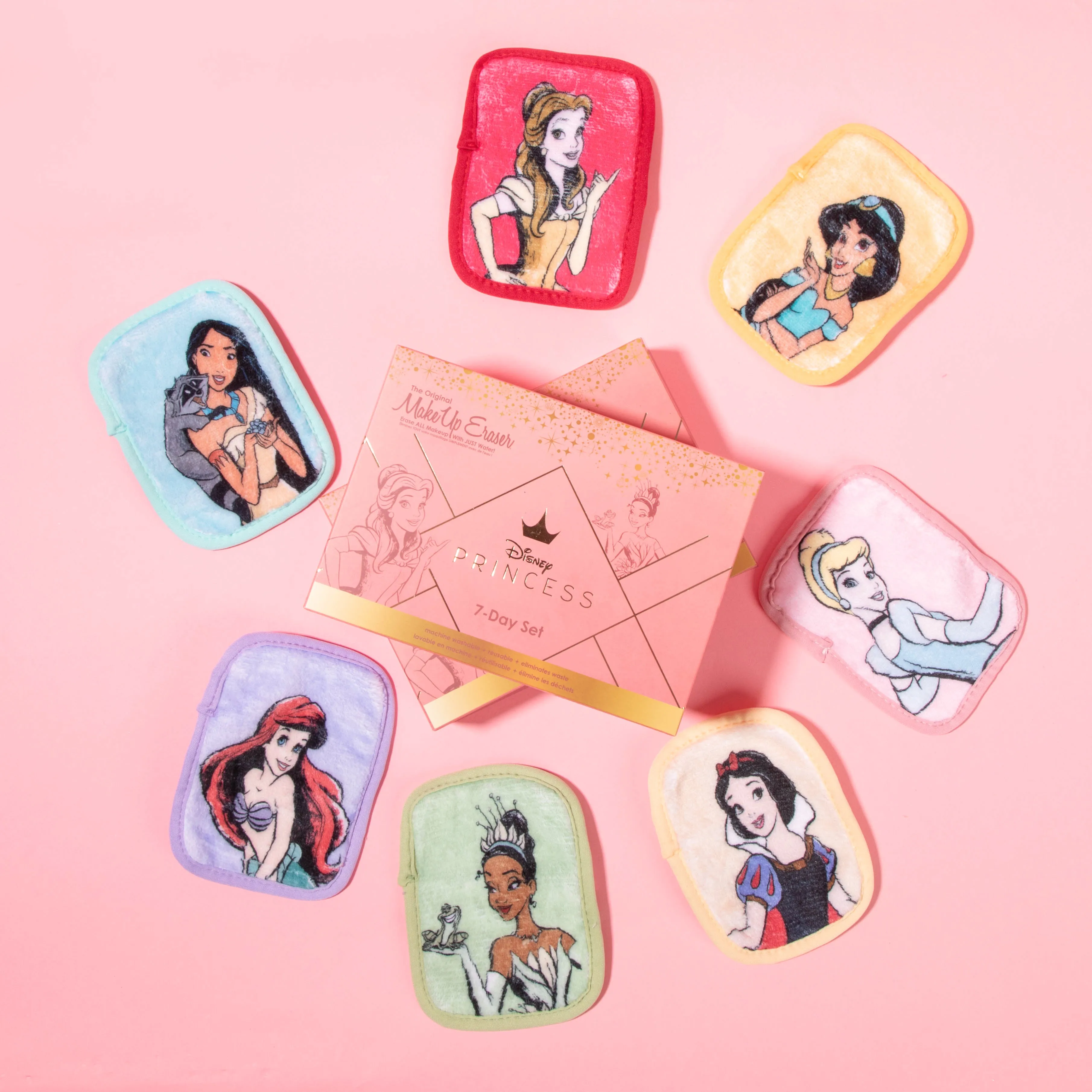 MAKEUPERASER Ultimate Disney Princess Set Toallas Desmaquillantes 7 Días