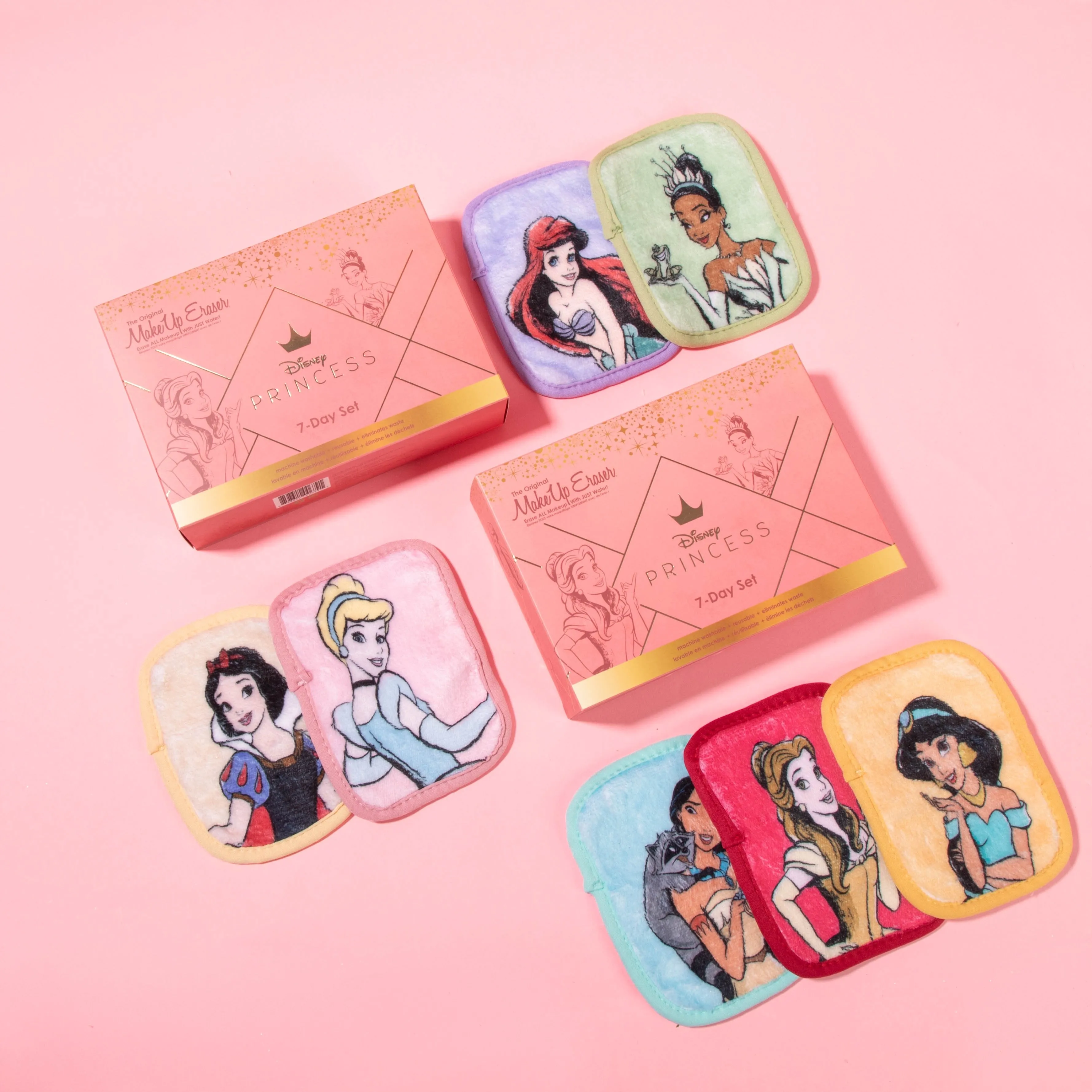 MAKEUPERASER Ultimate Disney Princess Set Toallas Desmaquillantes 7 Días