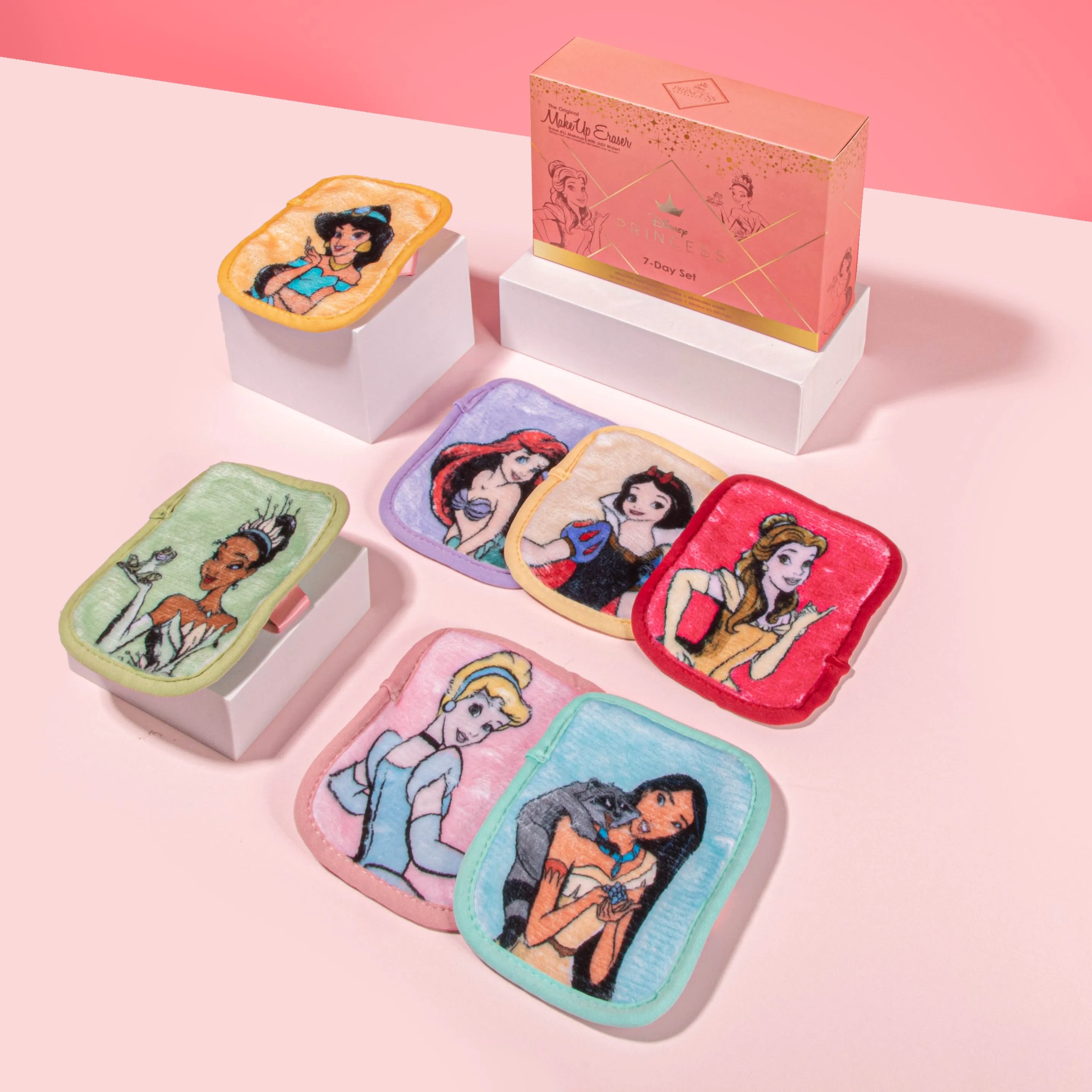 MAKEUPERASER Ultimate Disney Princess Set Toallas Desmaquillantes 7 Días