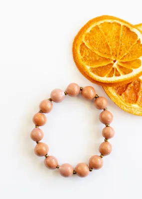 Miujiza Ceramic Beaded Bracelet | Pink Grapefruit