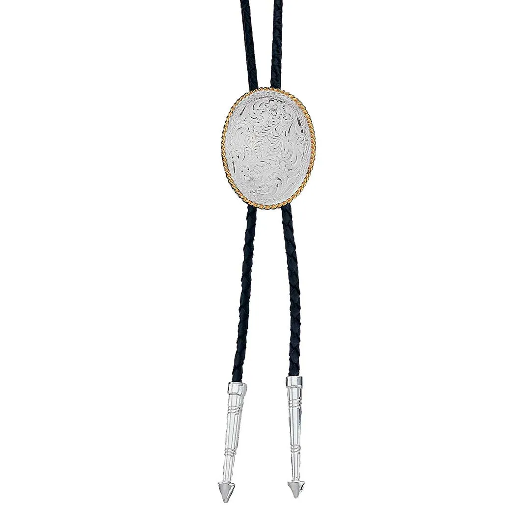 Montana Silversmiths Men's Filigree Etched Bolo Tie