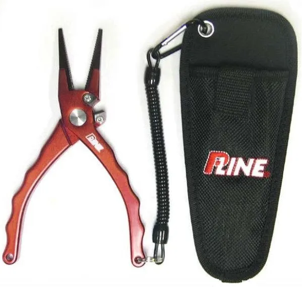 P-Line Adaro Aluminum Pliers With Holster Red 7.5”