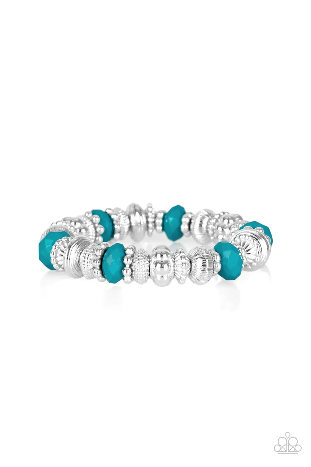 Paparazzi Live Life To The COLOR-fullest Blue Stretch Bracelet