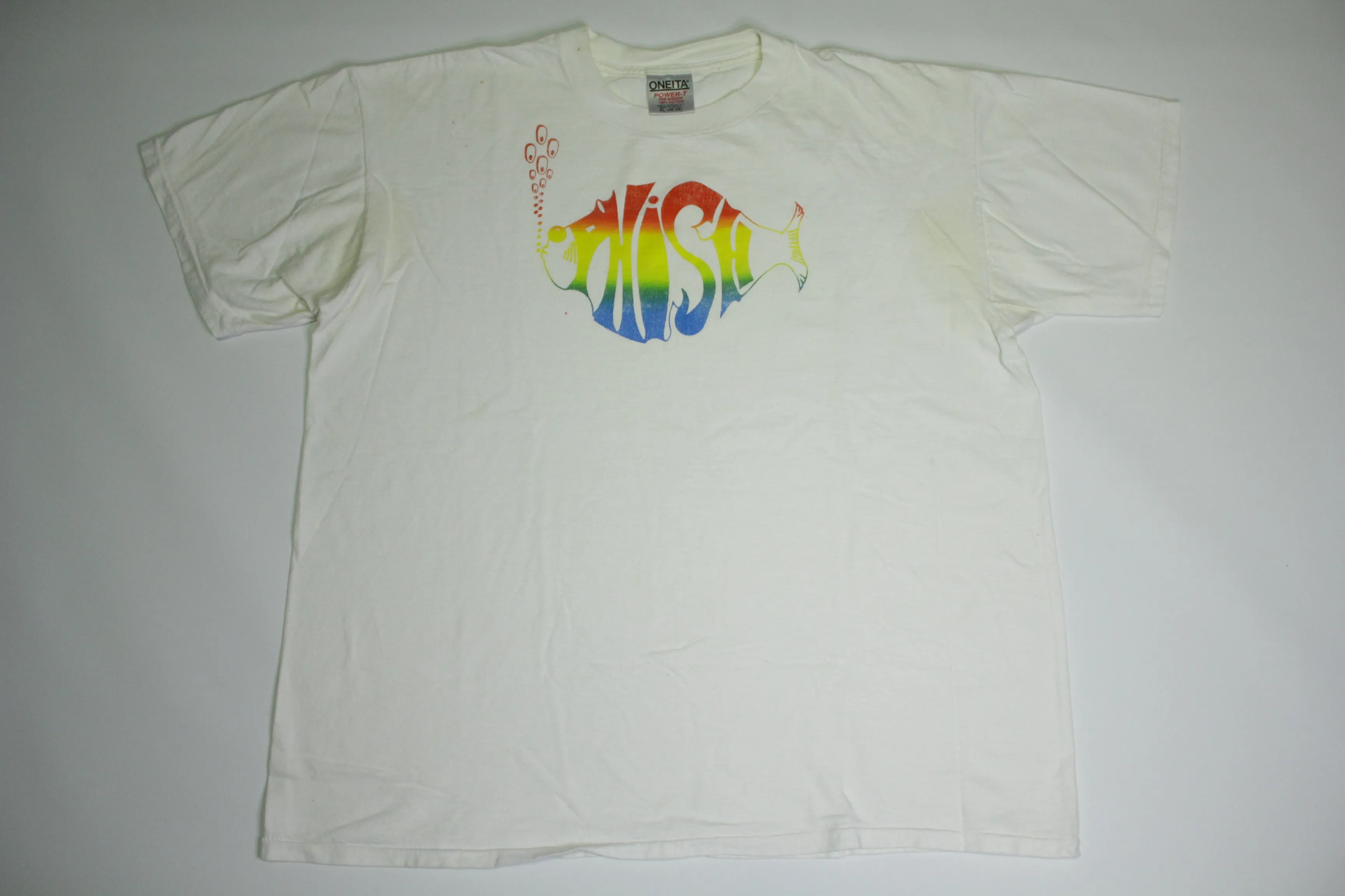 Phish Rainbow Bubbles Fish Single Stitch 90's Oneita Concert Tour Band T-Shirt