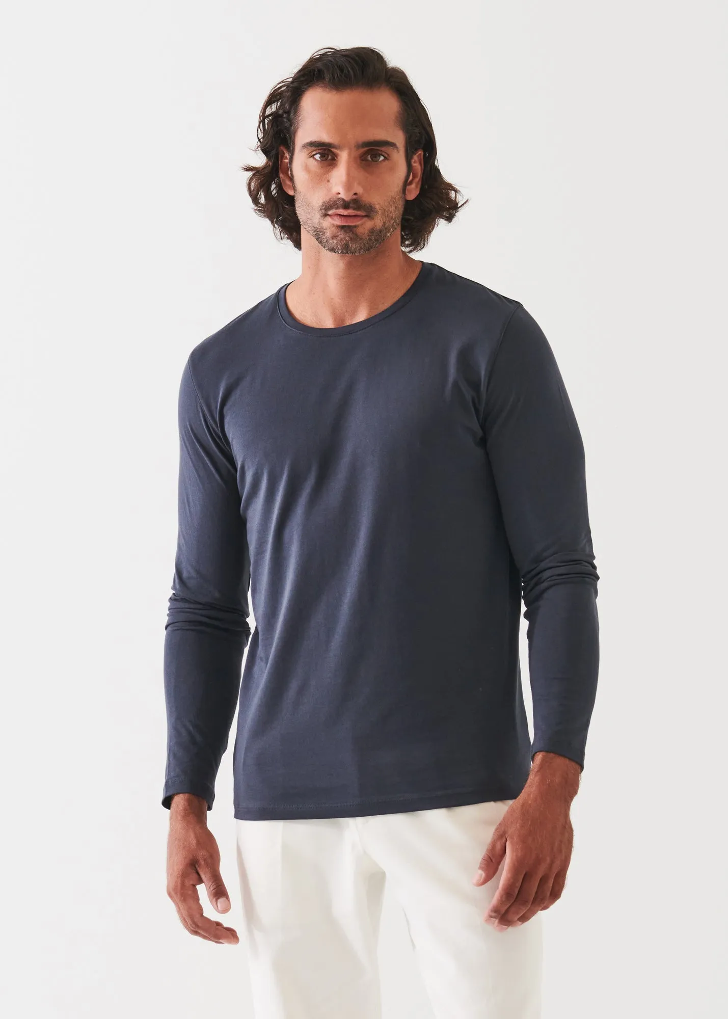 PIMA COTTON STRETCH LONG SLEEVE T-SHIRT