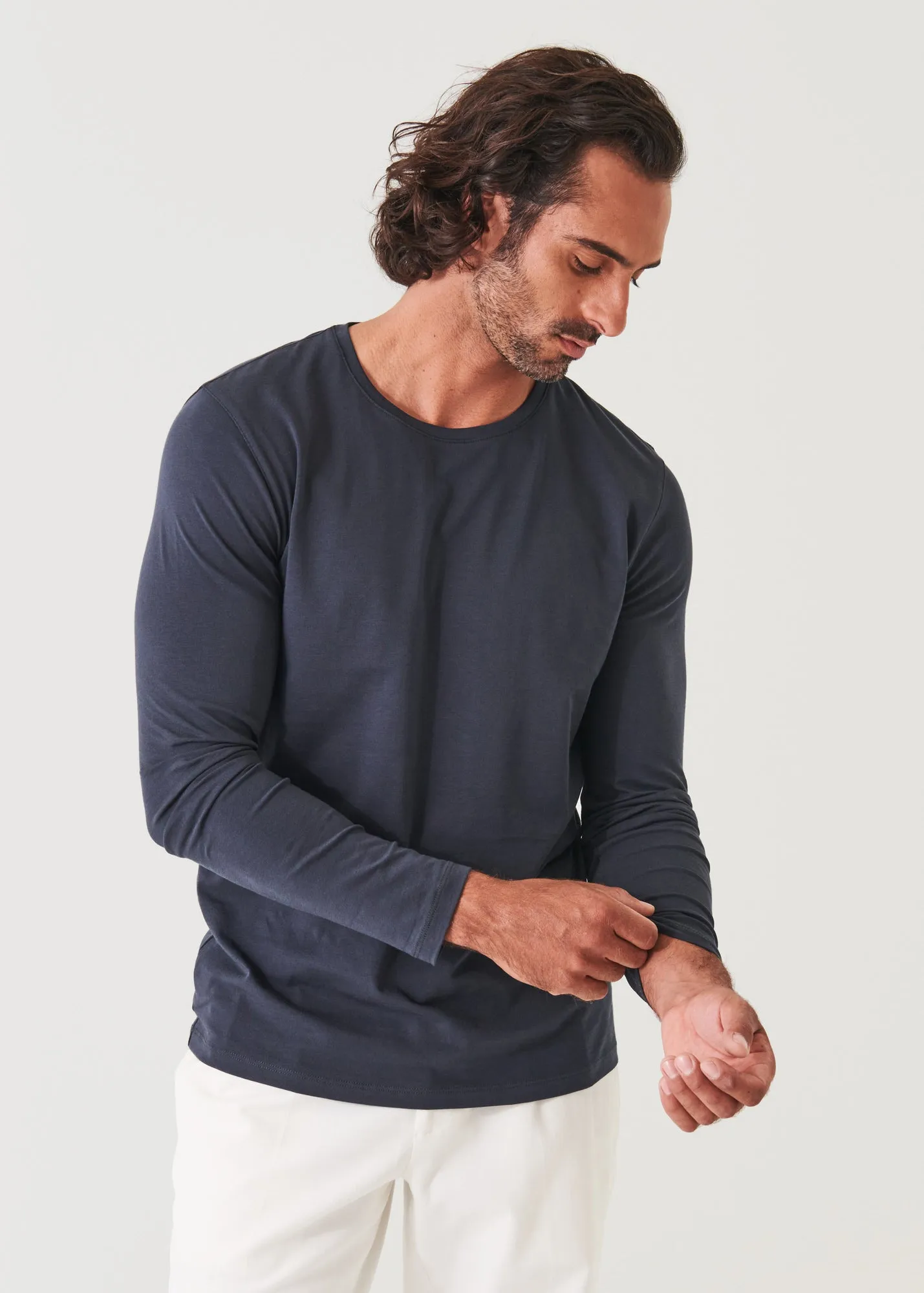 PIMA COTTON STRETCH LONG SLEEVE T-SHIRT