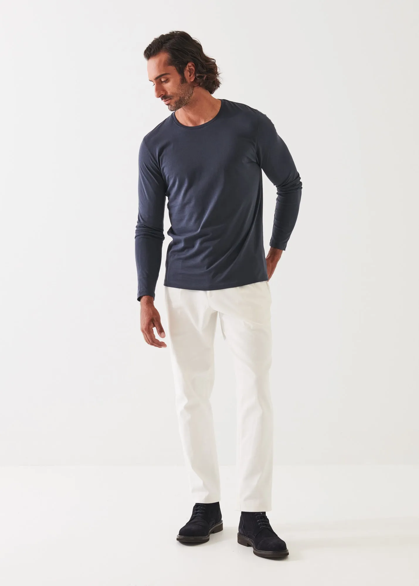 PIMA COTTON STRETCH LONG SLEEVE T-SHIRT