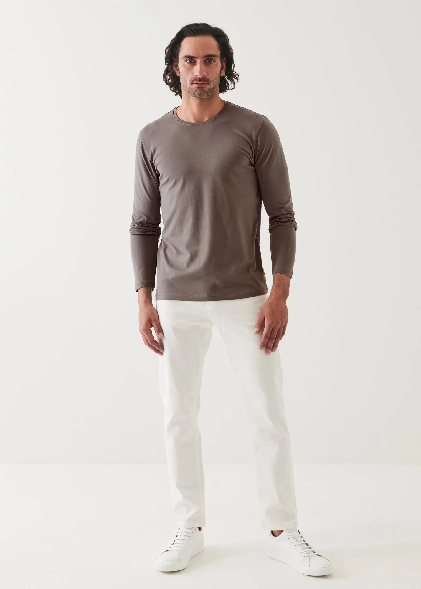 PIMA COTTON STRETCH LONG SLEEVE T-SHIRT