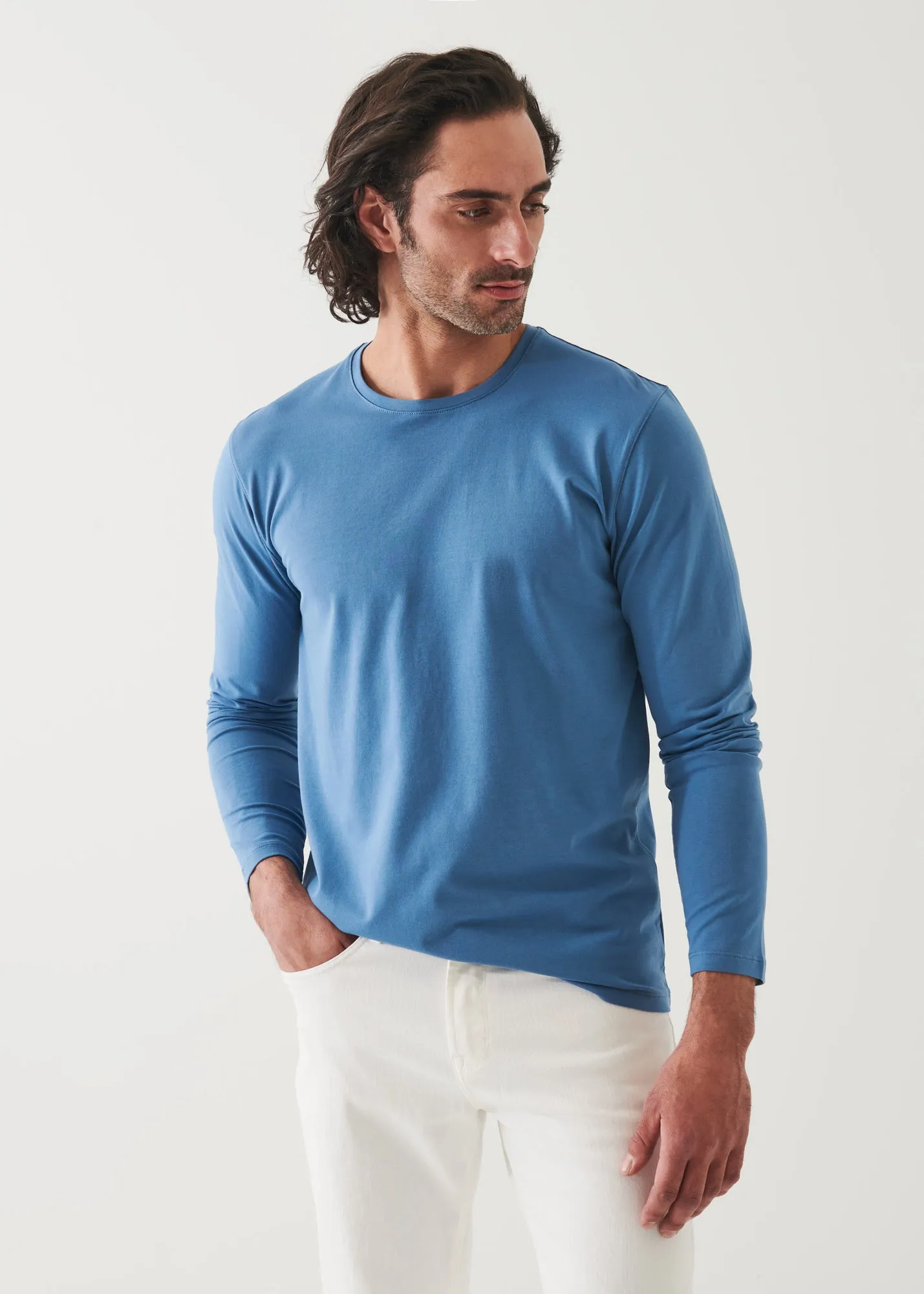 PIMA COTTON STRETCH LONG SLEEVE T-SHIRT