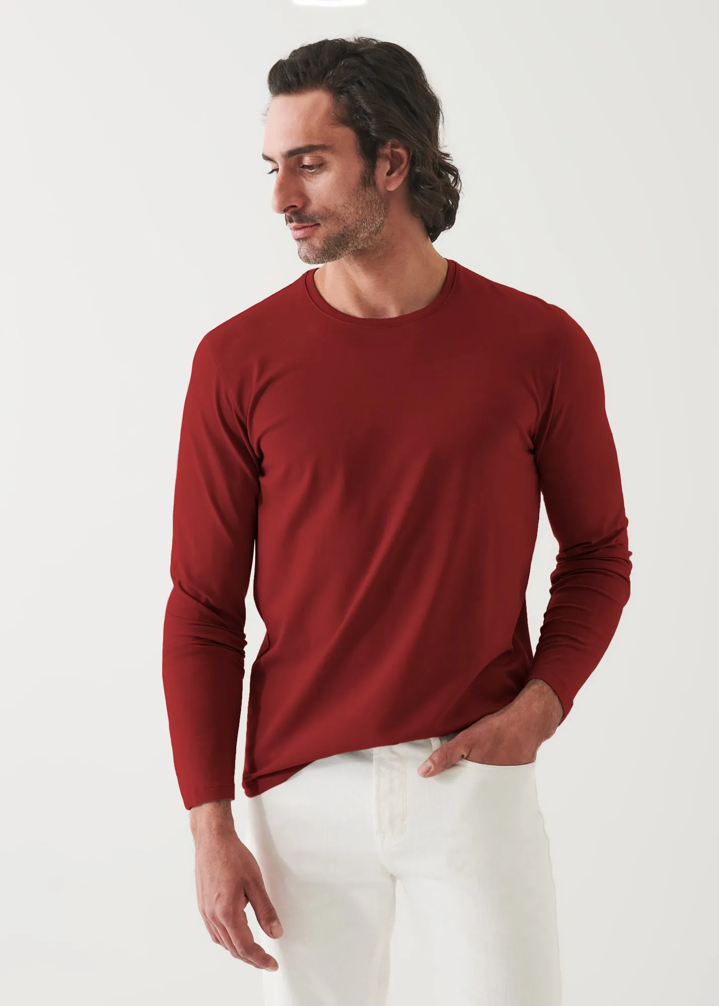 PIMA COTTON STRETCH LONG SLEEVE T-SHIRT