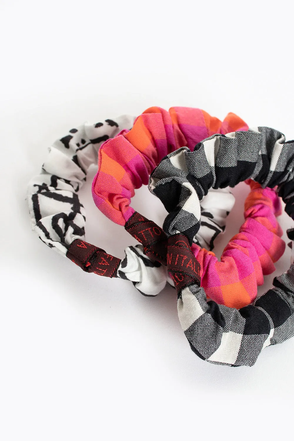 Scrunchie Bracelet Fuchsia/Orange