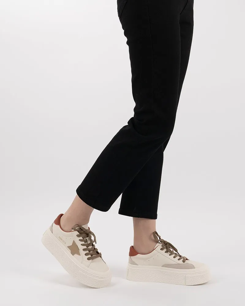 Star Pattern Lightweight Platform Sneakers