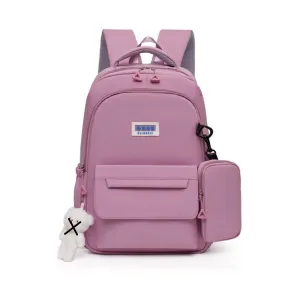 Stylish Backpack With Pouch For Kids and Women 8039