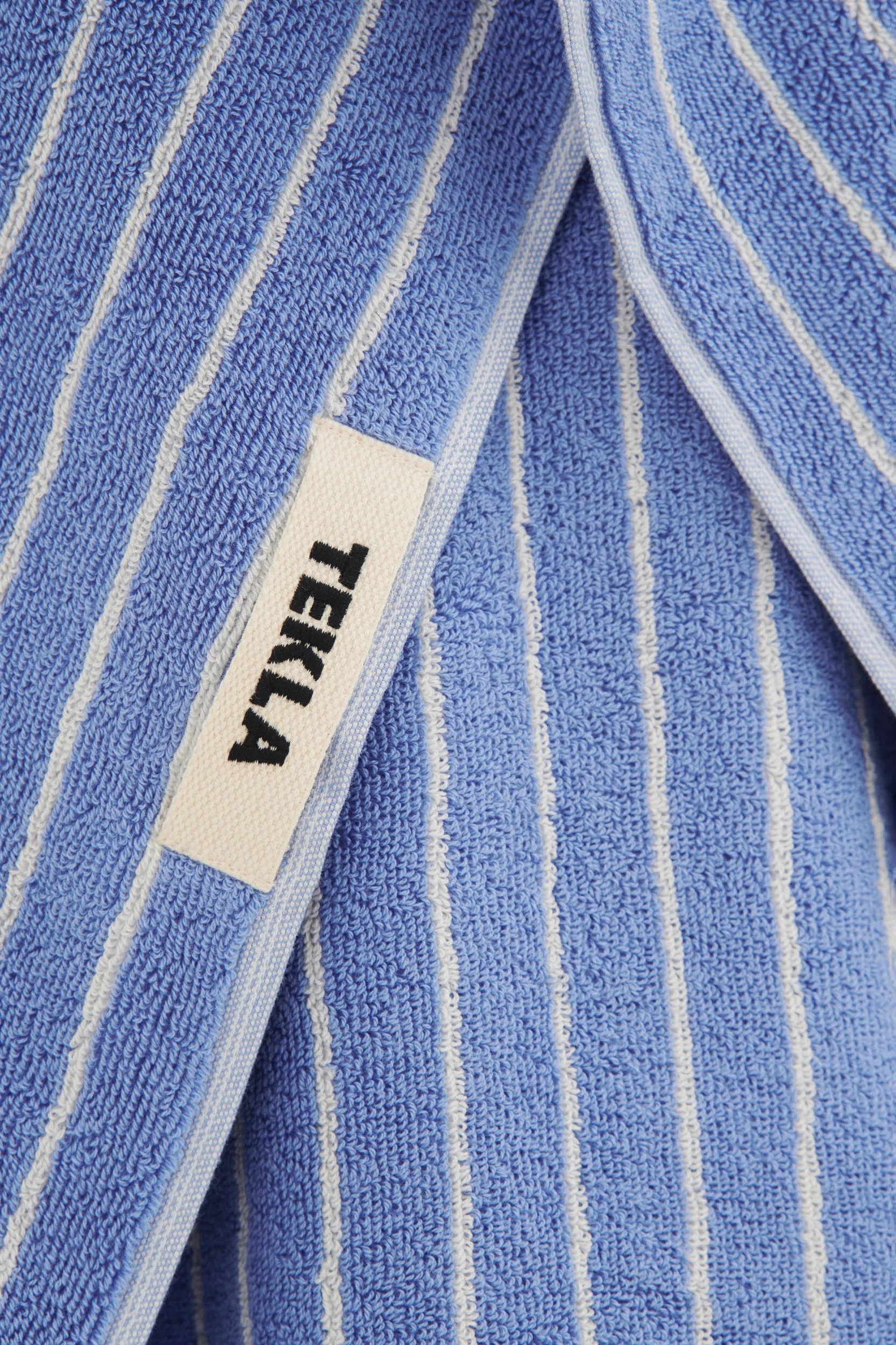 Terry Hand Towel Clear Blue Stripes