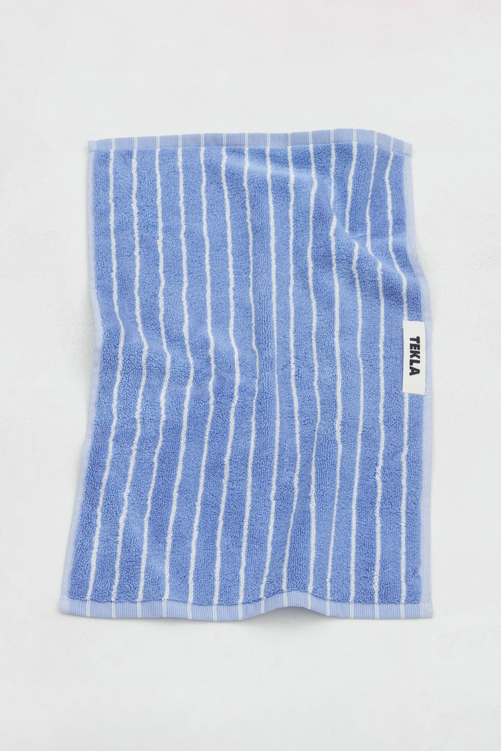 Terry Hand Towel Clear Blue Stripes