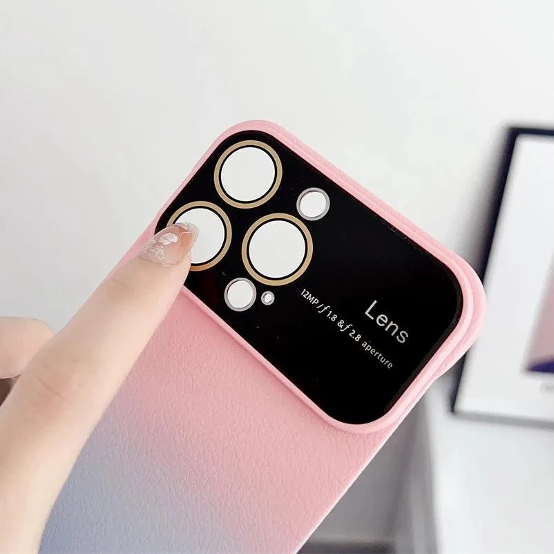 Ultra-Thin Gradient Frameless Cute Phone Case for iPhone 15, 12, 13, 14, 13 Pro, and 14 Pro Max