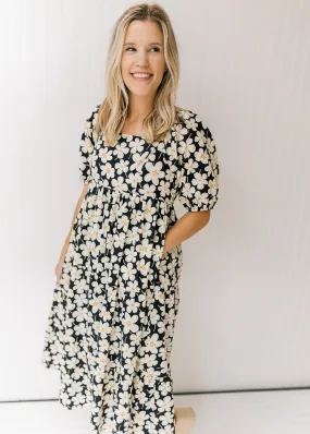 X Daisy Chain Navy Floral Dress