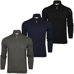 Xact Mens 1/4 Zip Cotton Jumper