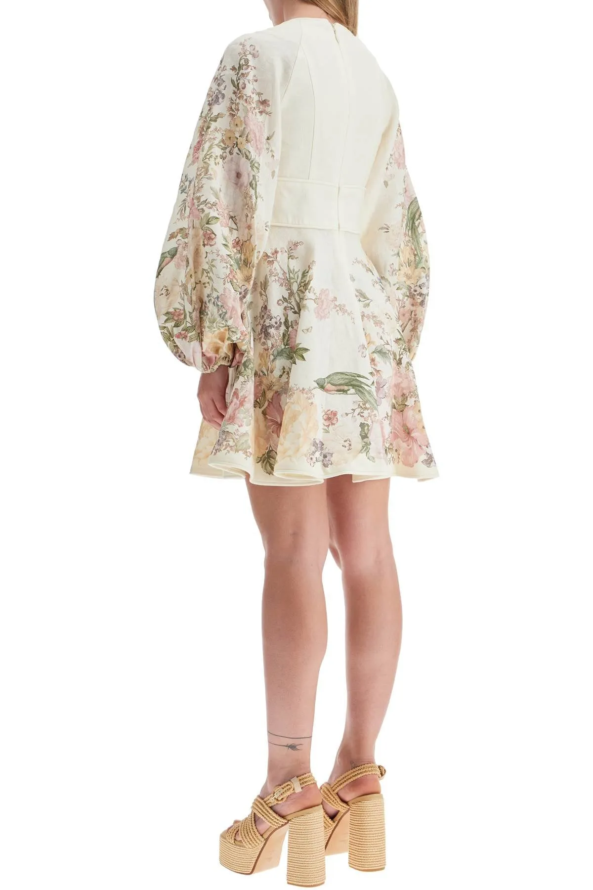 ZIMMERMANN waverly plunge mini dress